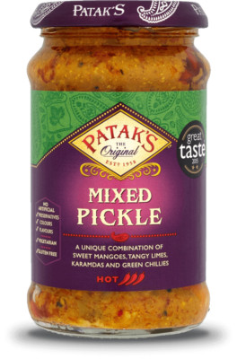 PATAK'S Mixed Pickle 283 g Paste Soße Scharf Sauce Mangos Limetten fertigsoße