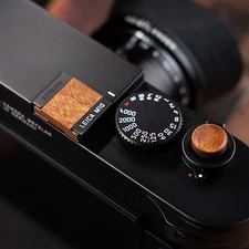 Retro Wood Wooden Camera Shutter Release Button Hot Shoe Cover for Leica M10 M11