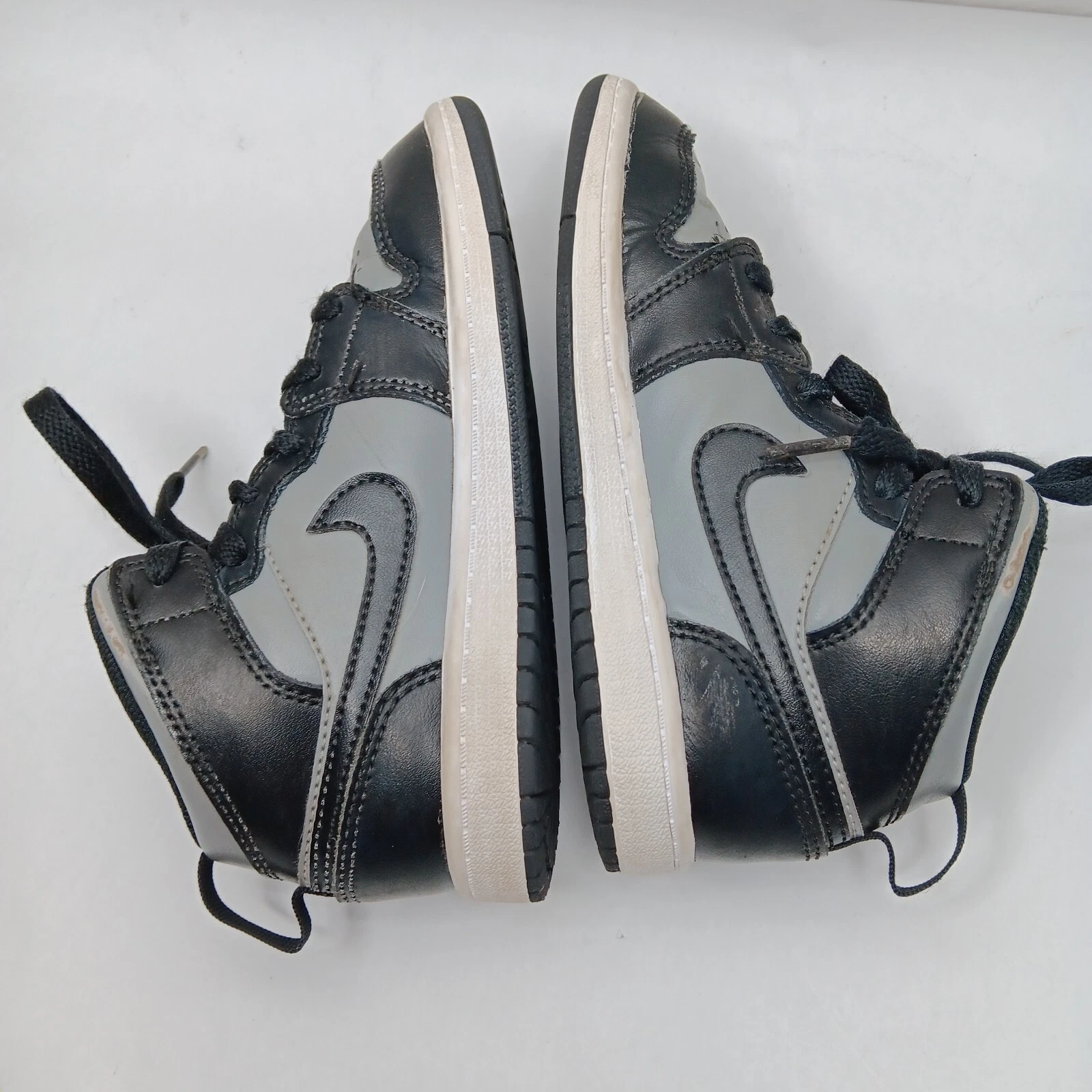 Scarpe Nike Air Jordan retrò taglia media 13 C bambini grigio pizzo nero 640734 096