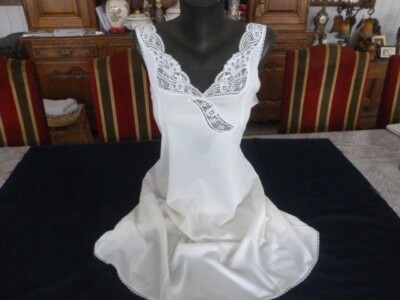 hübsche Kombination & Hintergrund Vintage Kleid hübsche Spitze Gr. 50 Ref. CKX50
