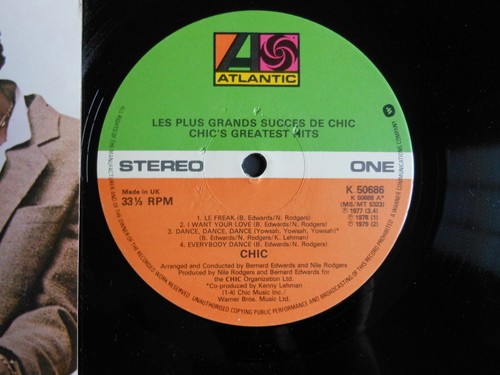CHIC Les Plus Grands Succes De Chic (Chic's Greatest Hits) 12" Vinyl Album 1979 - Picture 7 of 9