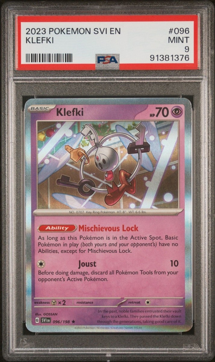 2023 Pokémon SVI EN Klefki Card #096 PSA Mint 9 | eBay