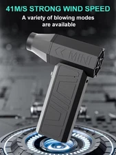 130000RPM Electric Air Blower with2 Magnetic Nozzles 41m/s Powerful Air Dustemen