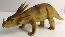 Vintage 1985 Imperial Plastic Dinosaur Triceratops Toy Hong Kong 10"