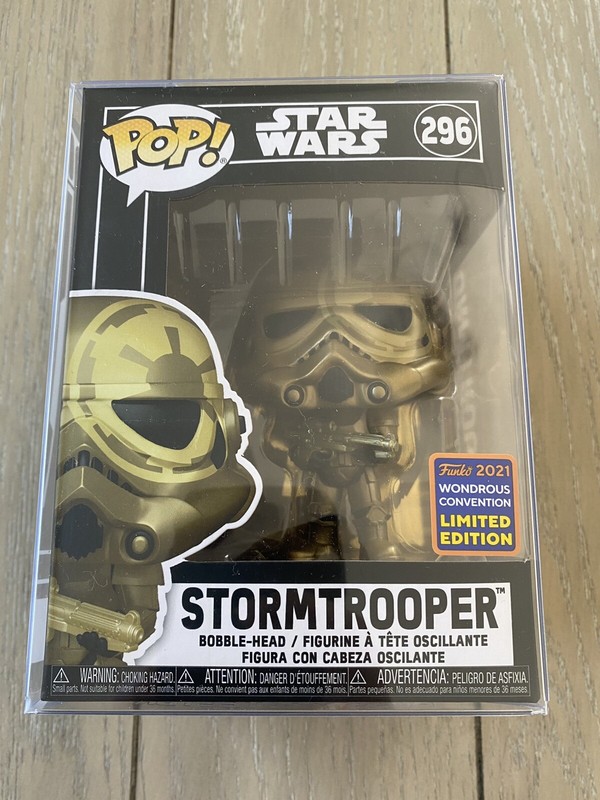 Funko POP! Star Wars STORMTROOPER #296 - Wondrous WonderCon Limited W/protector