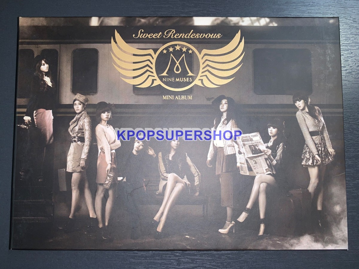 Nine Muses 1st Album Sweet Rendezvous CD Large Member Postcards