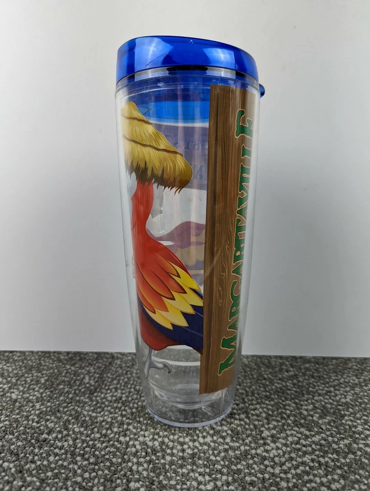 Margaritaville Travel Cup Blue Lid Its A State Of Mind 26oz Jimmy Buffet Parrot - Изображение 2 из 4