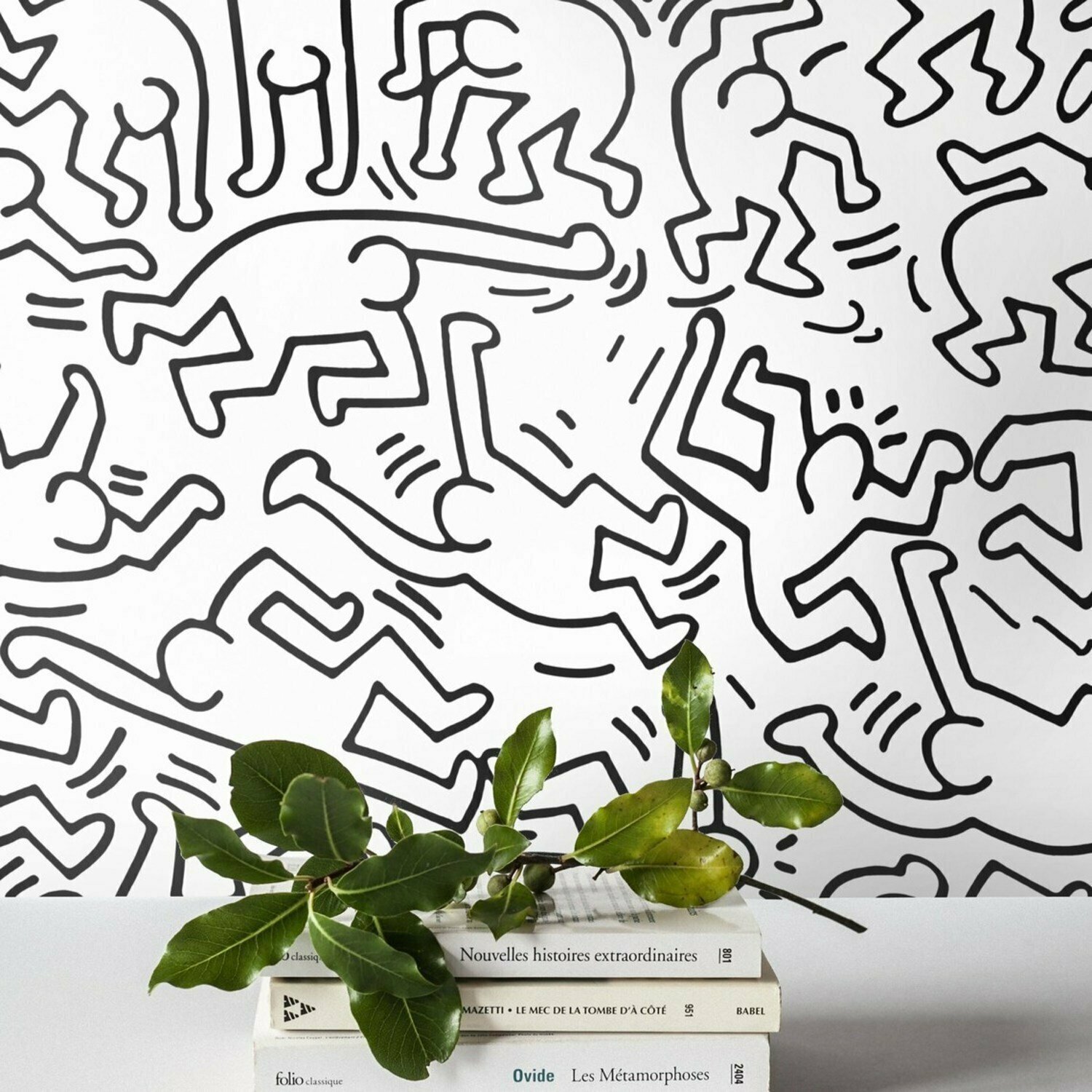 W4B Carta Da Parati Keith Haring fatta in carta