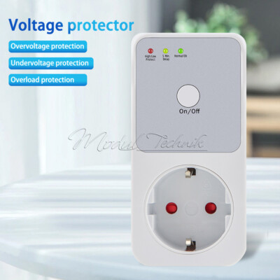 AC 220V Automatic Voltage Protector Power Surge Safe Protector Socket Switcher