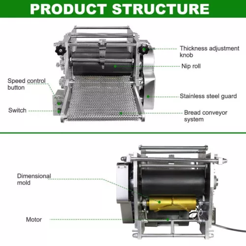 Commercial Corn Tortilla Making Machine Tacos Maker Automatic Chapatti Machine - Picture 7 of 18