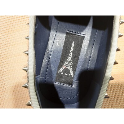 New Enzo Silver Spike Shoes Slip On Loafers Sparkle Mens 9.5 Prom Club Wedding New Enzo Romeo Silver Spike Shoes Slip On Loafers Sparkle  main image 2