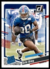 ERIC GRAY 2023 DONRUSS New York Giants #377 RATED ROOKIE RC