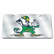Notre Dame Fighting Irish Silver Specialty Acrylic Mirrored License Plate Ncaa Notre Dame Fighting Irish Silver Specialty Acrylic Mirrored License Plate Ncaa