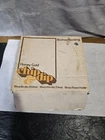 Vtg Anchor Hocking Chip & Dip 70s Glass Bowls Set "Honey Gold" in Orig Box