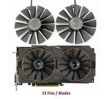 For ASUS DUAL-RX580-8G Graphics Card Cooling fan 95mm 13 fan Blade 4pin