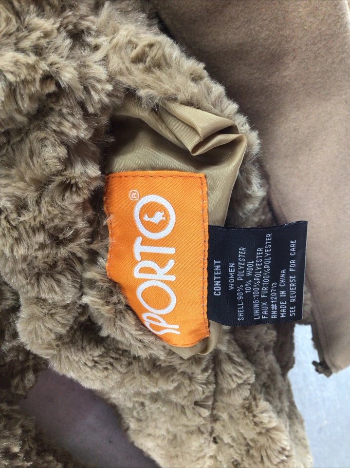 PONCHO CAPA SPORTO REVERSIBLE MARRÓN MUJER TALLA 0/S - NUEVO Foto 3 de 4