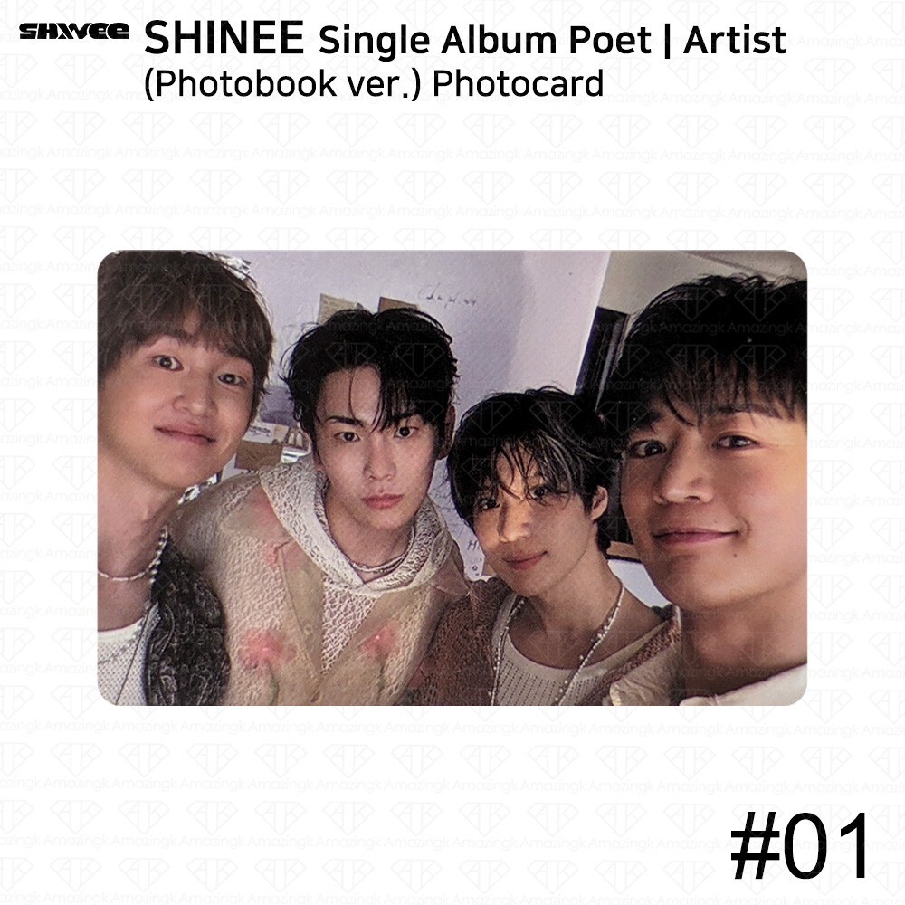SHINee Single Album Poet│Artist Official Photocard Postcard
