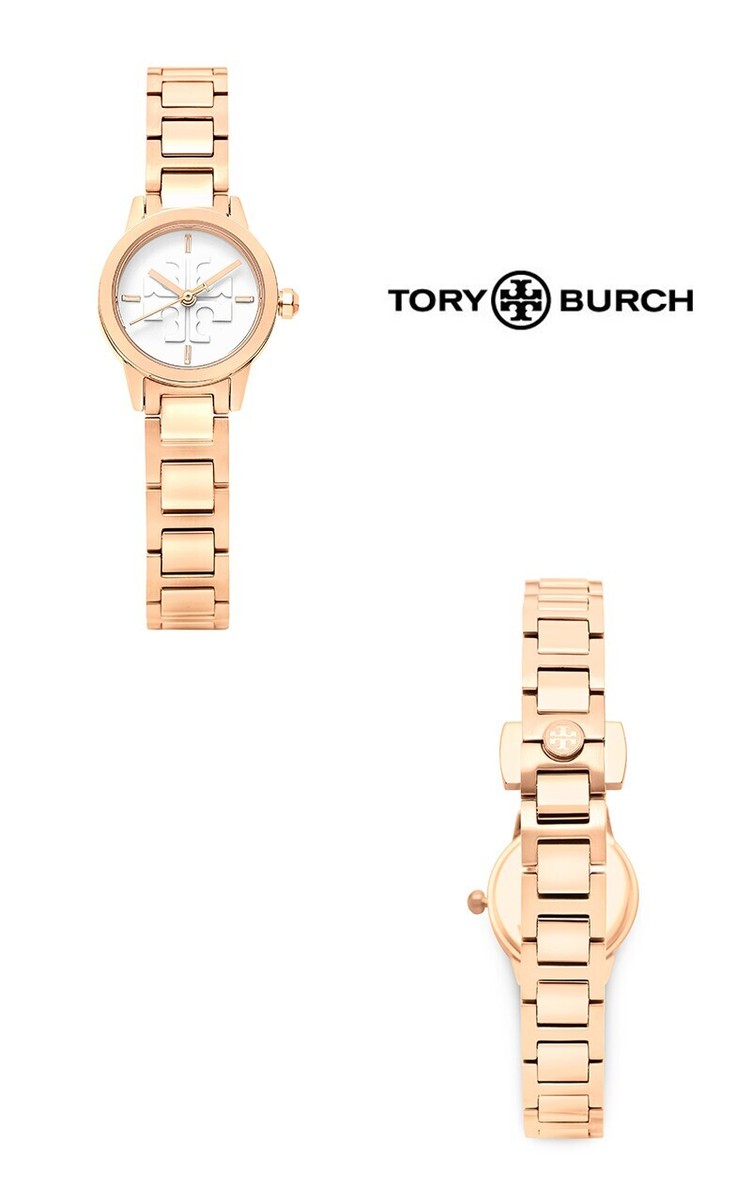 TORY BURCH TBW2027 IVORY DIAL 28 MM ROSE GOLD BRACELET BAND GIGI