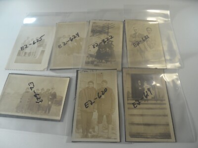 E9-8 Vintage estate photo lot of 7 photos 1900's/20's hats coats fashions