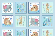 Baby Love | Blue Sugar & Spice Girls by Michael Miller | Cotton by the 1/2 yard