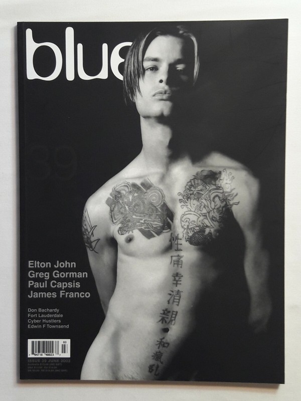 (NOT ONLY) BLUE #39- JUNE 2002- GAY AUS- ELTON JOHN, GREG GORMAN, JAMES FRANCO