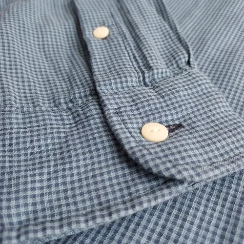 Faherty Brand Ventura Teal Gingham Long Sleeve Casual Shirt NWT XXL - Picture 8 of 10