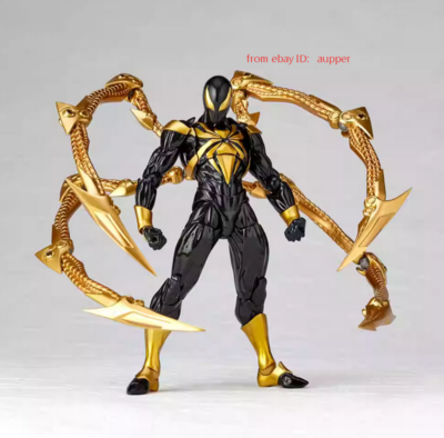 Kaiyodo Revoltech Amazing Yamaguchi Black Iron Spider-Man Comics