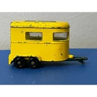 Vintage Matchbox No. 43 Yellow Pony Trailer Horse Lesney England Green Base