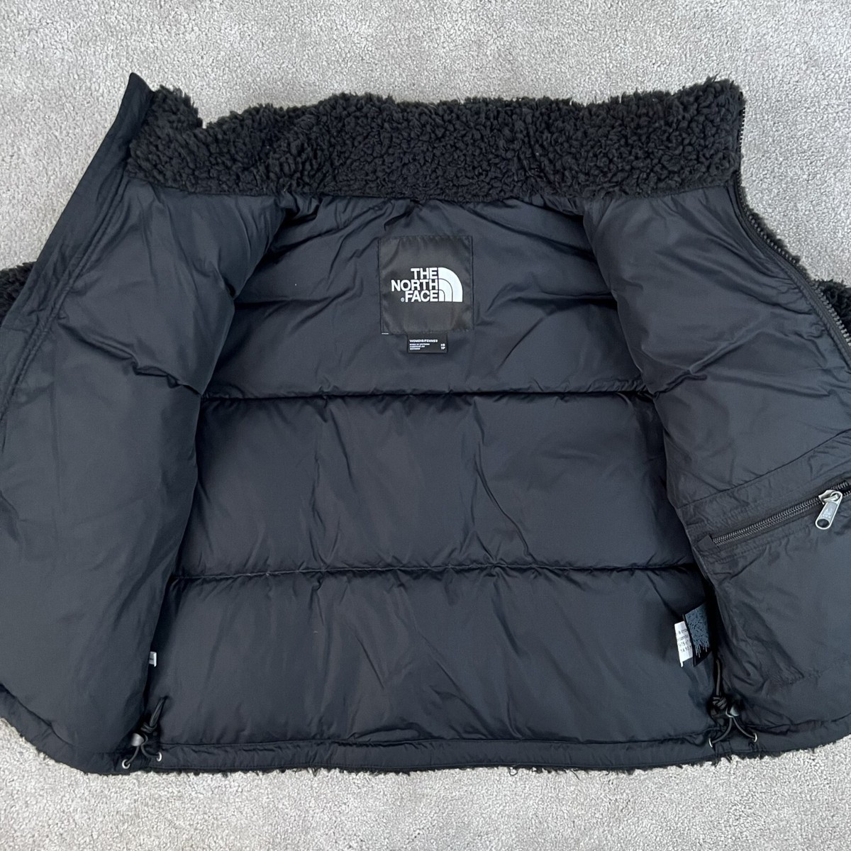 The North Face Nuptse Cropped Sherpa High Pile Jacket Black All