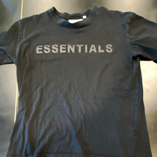 Essentials Fear of God Men s Crew Neck Short Sleeve Logo T-Shirt Black Size S