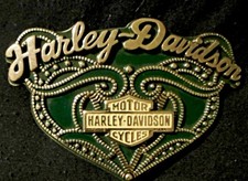 Harley-Davidson Women  s Heart-Shaped Belt Buckle w/ Pouch 2007 Never Used