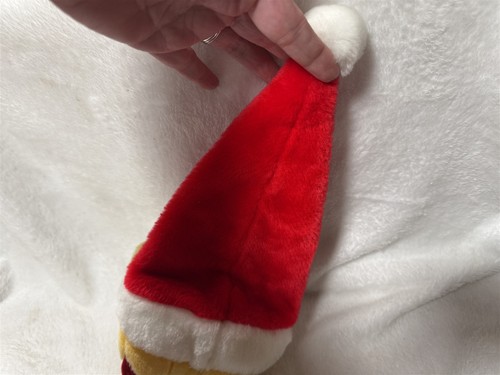 VINTAGE DISNEY WINNIE THE POOH IN WEIHNACHTSMANNMÜTZE WEIHNACHTEN PLÜSCHSTRUMPF 3D KOPF - Bild 5 von 7