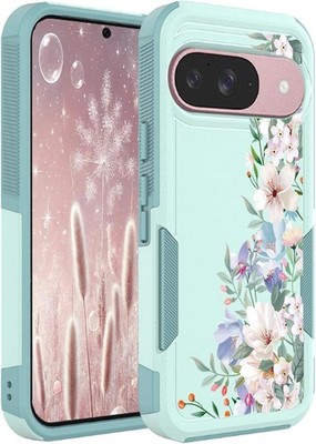 Google Pixel 9/9 Pro & 10/10 Pro Case: Cute Flowers Floral Design Slim Soft TPU