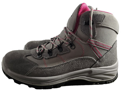 Garsport Womens Waterproof Gray/Pink Leather Hiking Boots Size 9.5