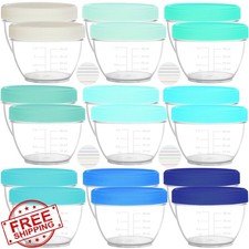 Youngever Coastal Colors Baby Food Containers 18 Sets 2oz