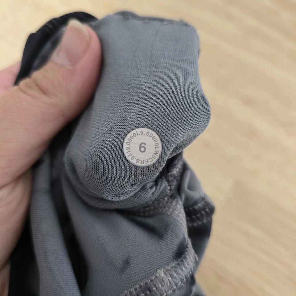 Pantalones Lululemon para mujer 6 negros blancos tie dye tiro alto longitud completa yoga leggings Foto 4 de 4