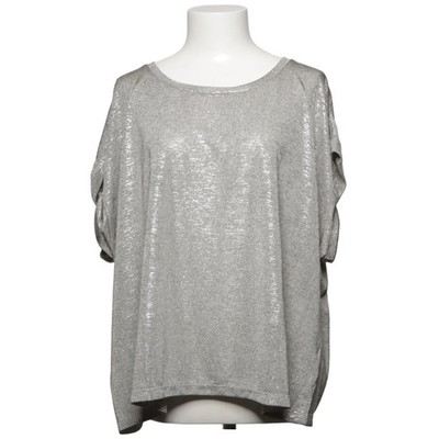 Nicole Miller, Top, Größe: 2XL, Grau, Elasthan/Polyester, Damen #QdP