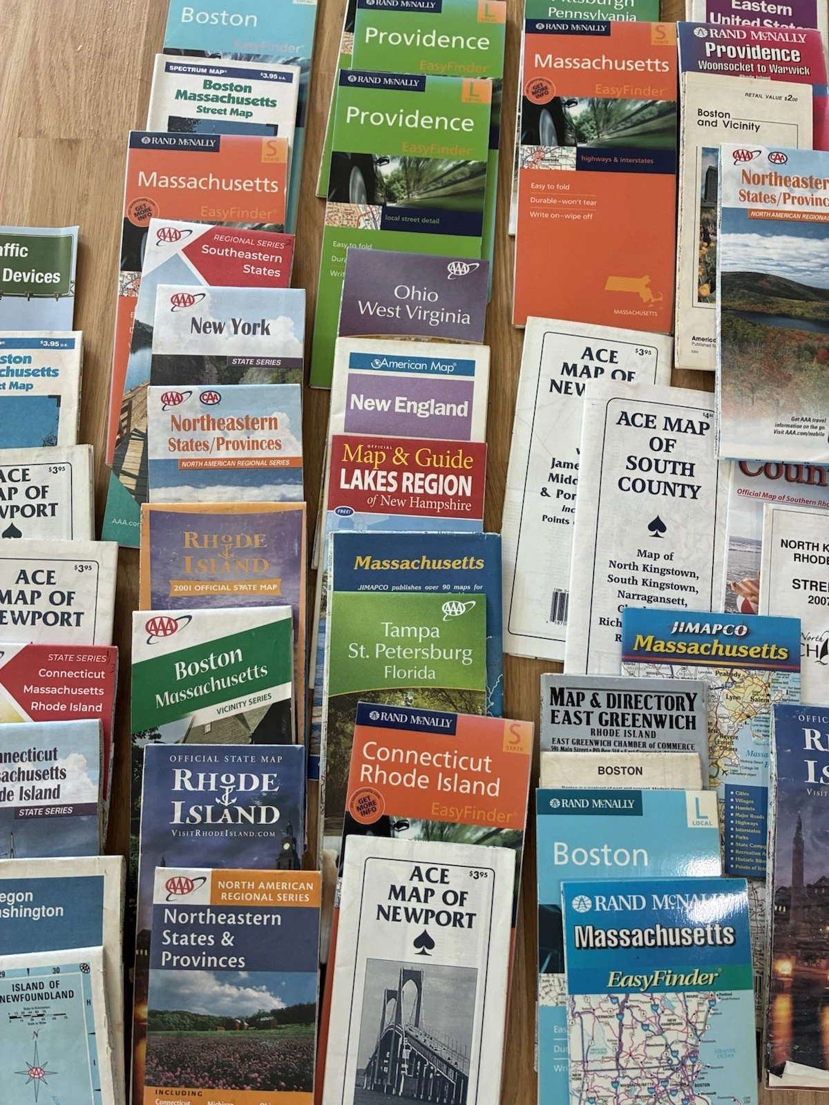 Lot of 78  Vintage USA Road Maps - New England, Oregon, Chicago, Tamps,USA, etc. image 15