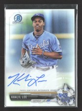 2017 Bowman Chrome Khalil Lee #CPA-KL Refractor 082/499 Auto