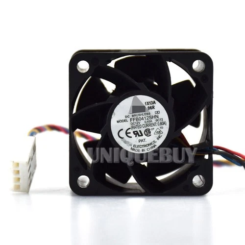 Cooling Fan FFB0412SHN for Delta Inverter cooler 1u 2u 4pin 12V 0.45A 40*40*28mm