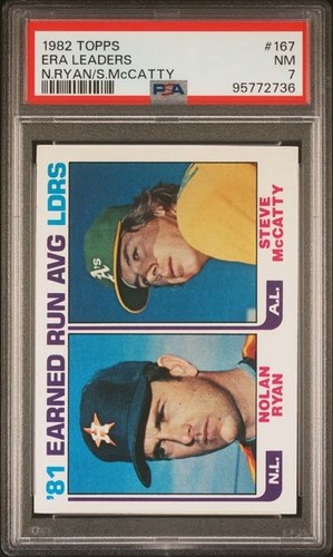 1982 81 Earned Run Average Leaders: Nolan Ryan / Steve McCatty #167