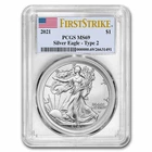 2021 American Silver Eagle (Type 2) MS-69 PCGS (FirstStrike®)