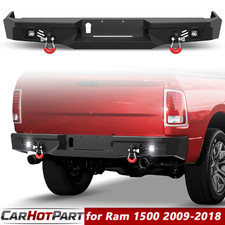 Rear Bumper For 2009-2018 Dodge Ram 1500 2019-2024 Ram 1500 Classic W Lights Rear Bumper For 2009-2018 Dodge Ram 1500 2019-2024 Ram 1500 Classic W Lights