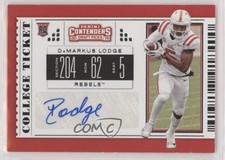 2019 Panini Contenders Draft Picks College Ticket Damarkus Lodge #153 Auto e6p