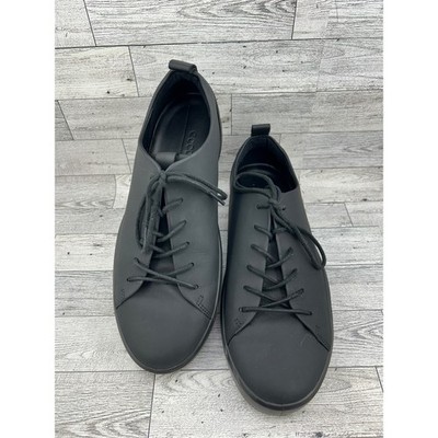 ECCO Soft 8 Men Black Leather Low Top Sneakers Size EU 42 US 8 44050411001
