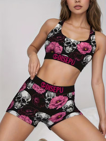 Women&rsquo;s Skull & Goth Lingerie Collection &ndash; Bras, Panties & Sets