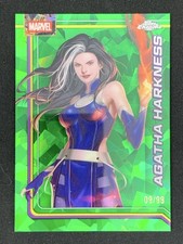 Agatha Harkness 2026 Topps Chrome Sapphire Marvel Comics Green Base /99 #3