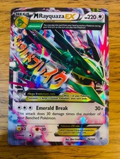 NM! M Rayquaza EX (76/108) XY Roaring Skies Ultra Rare Pokemon Card! FAST P&P!