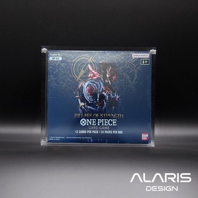 Alaris One Piece OP01 (White Bottom) & OP03 English Booster Box Acrylic Case
