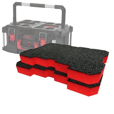 Shadow Foam Milwaukee Packout Large Box Einlagen | Cut and Peel Foam 30mm bis 50mm